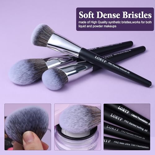 Professional Makeup Brush Set 32 Pcs Vegan Synthetic Brushes for Face & Eyes
