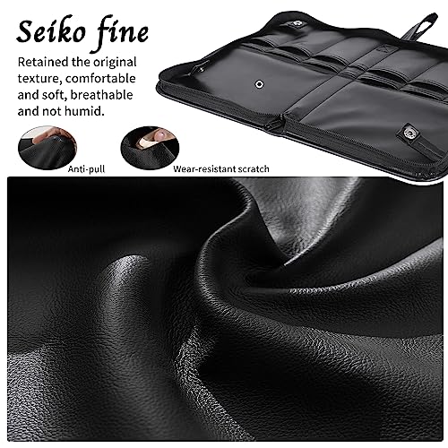Professional Hairdressing Scissor Case and Organizer Bag, PU Leather Portable Pouch