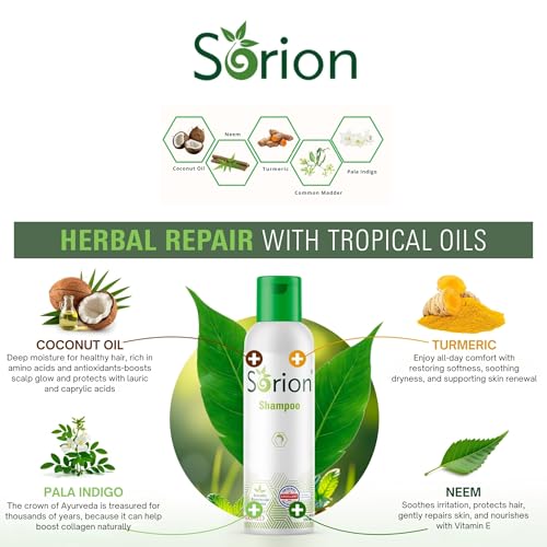 Sorion Herbal Thickening Shampoo for Dry Scalp - Natural Hair Strengthener
