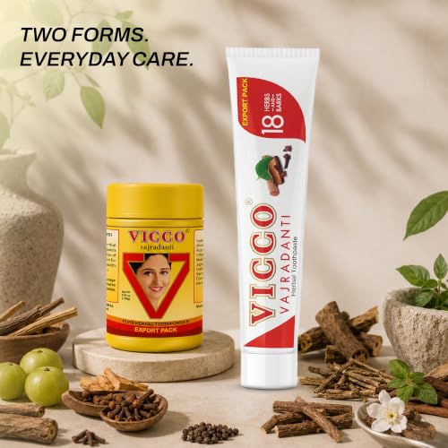 Herbal Toothpaste for Oral & Gum Care - Fluoride-Free, 70 Years Ayurvedic Tradition, 3.53 oz (5 Pack)