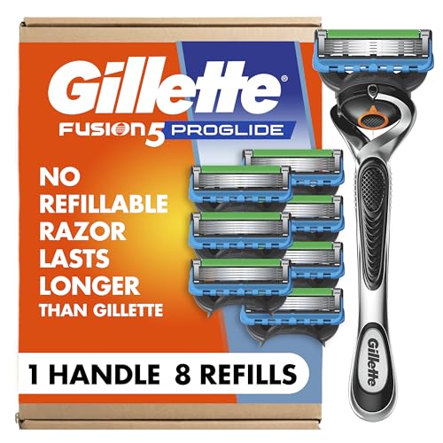 Gillette Fusion5 ProGlide Shaving Razor for Men, 1 Handle, 8 Blade