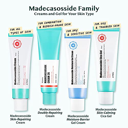 Madecassoside Cica Gel for Oily Sensitive Skin - Hydrating Soothing Gel 1.69 fl oz