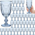 Blue Plastic Wine Goblets Set of 36 - 10oz Vintage Dinnerware - Variation of THIS listing