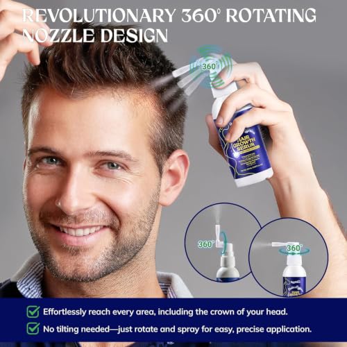 RootStim Hair Growth Serum with Biotin & Herbal Extracts - Thinning Hair Treatment for Men & Women