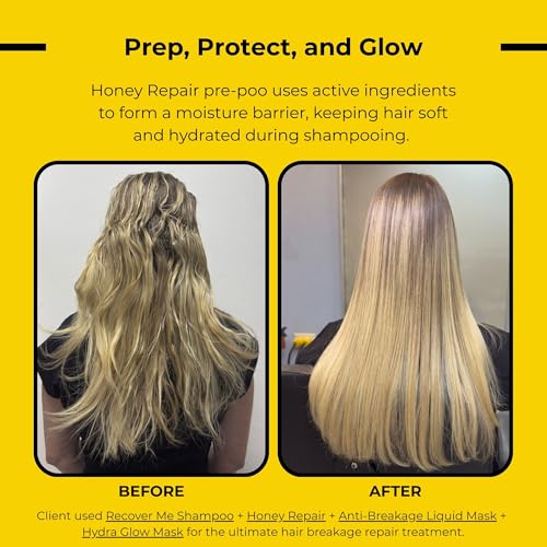 Honey Repair Pre-Shampoo Hair Mask for Damage & Moisture - 8 Oz