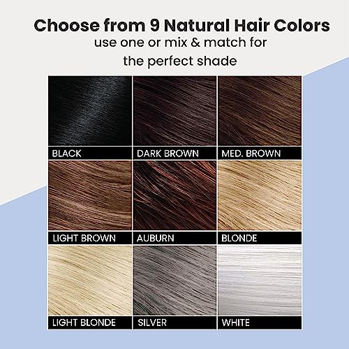 Hair Thickening Fibers Refill - Natural Hair Filler for Men & Women, Black, Weather-Resistant