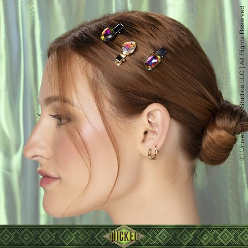 Wicked Gemstone Salon Clips - hair clips - gift box - hair clips for women - gifts for her - hair accessories -Scunci by Conair - 6PK