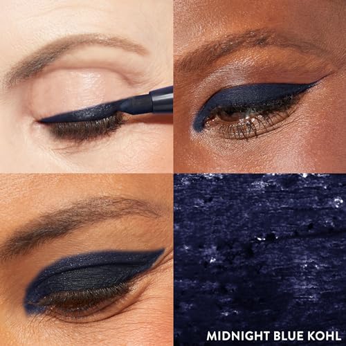 LAURA GELLER NEW YORK Kajal Longwear Kohl Eyeliner Pencil Duo, Midnight Blue + Deep Black