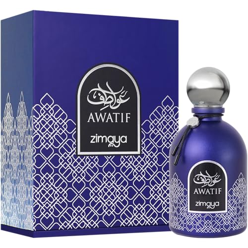 Men's Eau de Parfum - Zimaya Awatif Pour Homme 3.4 Fl Oz - Fresh Citrus & Floral Scent