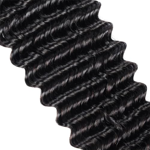 Deep Water Wave Human Braiding Hair 2Bundles 100g 18 Inch No Weft Virgin Brazilian