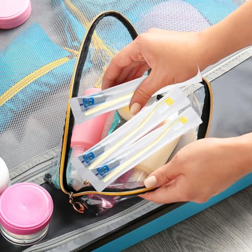 Disposable Travel Toothbrush Kit with Toothpaste - Bulk 200 Sets for Hotels & Homeless Shelters