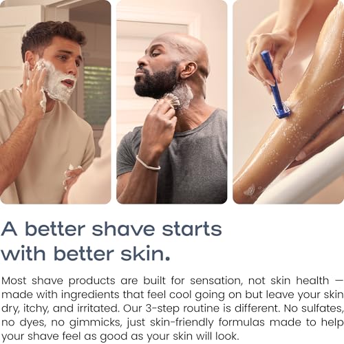 Men's 3-Step Shaving Kit with Cleanser, Shaving Cream & After-Shave Balm