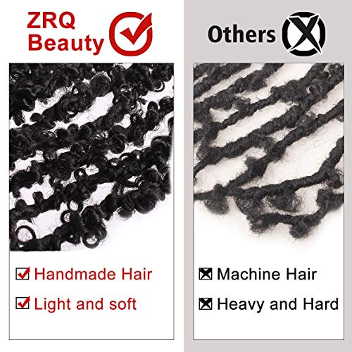 30 Inch Lightweight Butterfly Locs Crochet Hair - 6 Packs, 1B# Variation