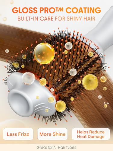 SheGlam 4-in-1 Hot Air Brush Hair Dryer & Styler - Standard