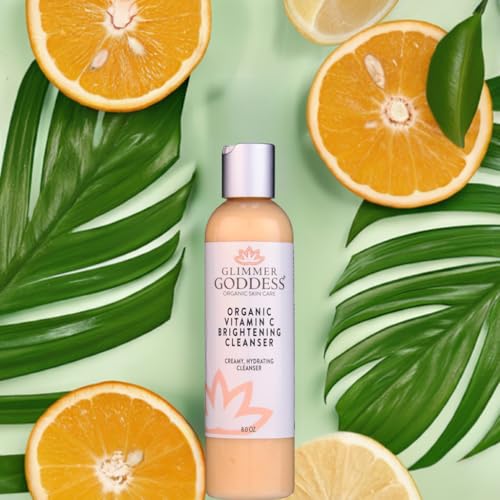 Glimmer Goddess Organic Vitamin C Facial Cleanser for Dark Spots - 8oz