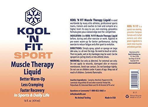 Muscle Therapy Liquid Refill Bottle - Deep Penetrating Pain Relief - 16oz