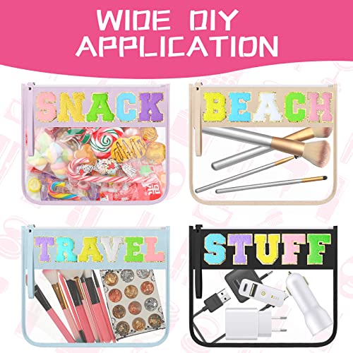 Clear Makeup & Toiletry Bag with Multi Colors - Waterproof PVC Pouch, 16 Pieces