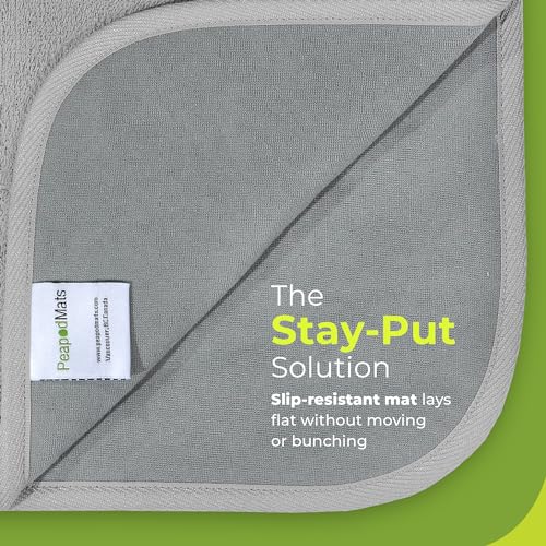 Waterproof Bed Mat for Bedwetting - Light Gray, Reusable 3x5 ft