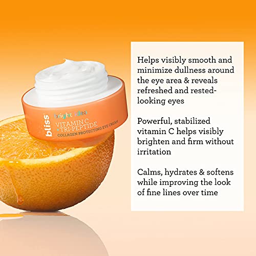 Bliss Bright Idea Eye Cream + Fab Foaming 2-in-1 Cleanser - Cleanse and Brighten - 2 Step Skincare - Clean, Vegan, and Cruelty-Free