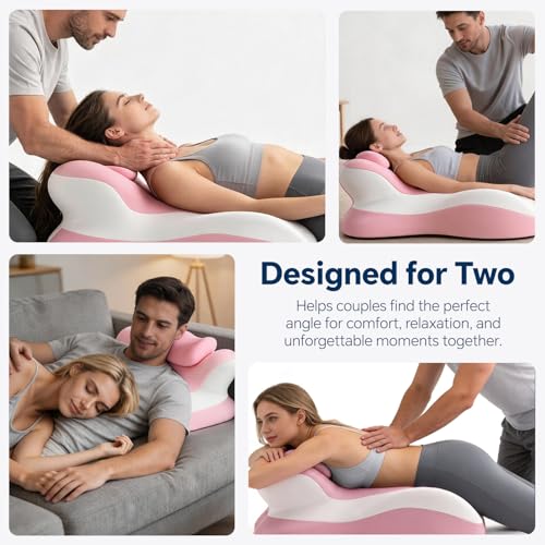 Ergonomic Memory Foam Reading & Neck Support Pillow - Adjustable Wedge