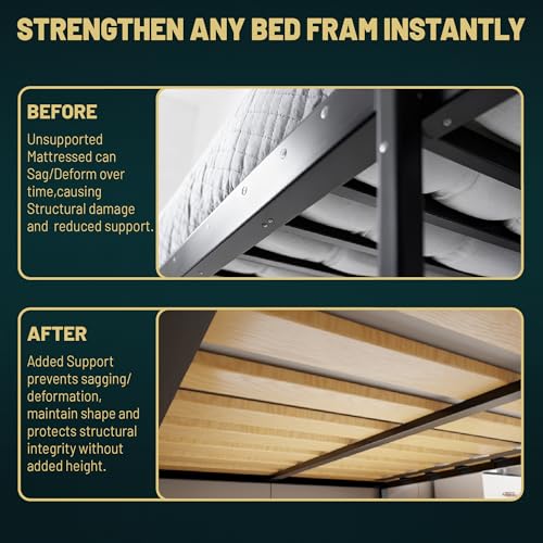 Treaton Full Size Wooden Bunkie Board 0.68-Inch Bed Slats 72x54 Beige - Standard / Full