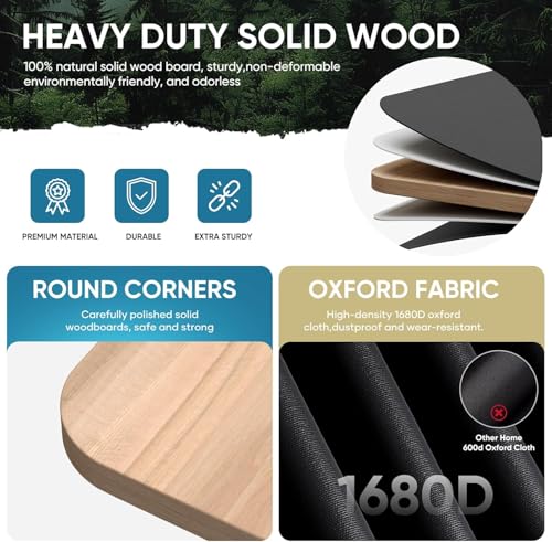 Full-Size Bunkie Board 54x75 Heavy-Duty Reinforced Wood Support for Mattress