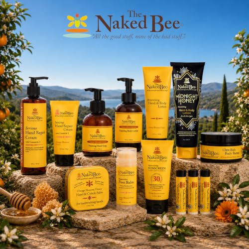 The Naked Bee Nag Champa Sandalwood & Indian Massala Body Lotion 8oz - Nourishing, Hypoallergenic Moisturizer