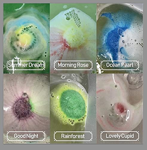 Organic Bath Bomb Set with 24 Moisturizing Essential Oil Fizzies - Gift Box Collection