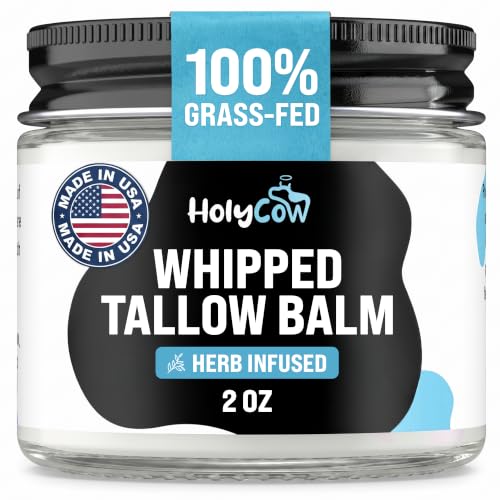 Unscented Grass Fed Beef Tallow for Skin - 2 Ounce Whipped Moisturizer - HolyCow Variation of THIS listing