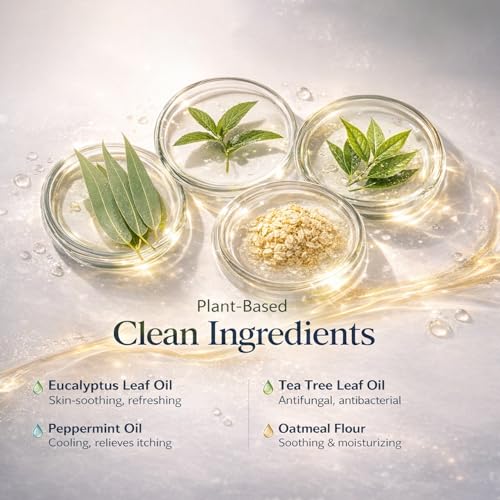 Antifungal Oatmeal Tea Tree Soap: Slow-dissolving Body Bar for Athletes Foot & Active Lifestyles ? Daily Skin Care to Help Relieve Skin Discomfort Associated with Jock Itch, Ringworm, and Fungal Acne