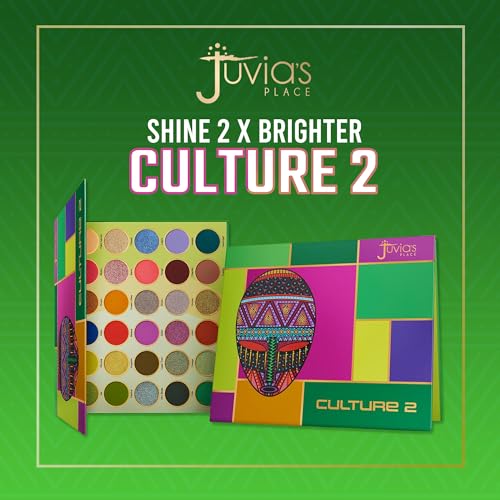 Juvia's Place Culture 2 - Eye Shadow Palette 30 Colors, Long Lasting High Pigment Rich Glitter Natural Smoky Tones Matte Brown Neutral & Shimmering Metallic Makeup Non Fading Beauty Rich Glam