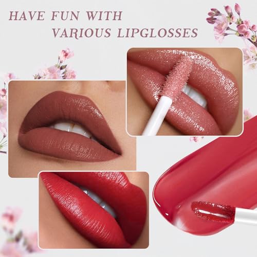 Pink Color Nymph Makeup Kit for Teen Girls, Beginner Cosmetic Set with 36 Eyeshadows