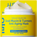SeoulCeuticals Korean Face Mask Skin Care - Snail Mucin Turmeric Mask for Face ? Cruelty Free K Beauty Anti Aging Face Mask for Healthy, Youthful Glow 2oz