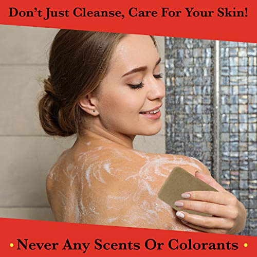 Dead Sea Facial Care Bar Combo 3.5 oz Pack of 4 - Handcrafted, Unscented for Combination Skin