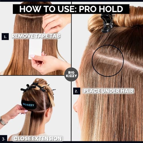 Single Sided Pro Hold Hair Extension Replacement Tape - 144 Tabs, 5-7 Weeks Wear
