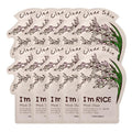 Hydrating Rice Face Sheet Masks 10 Pack for Nourishing & Soothing Skin