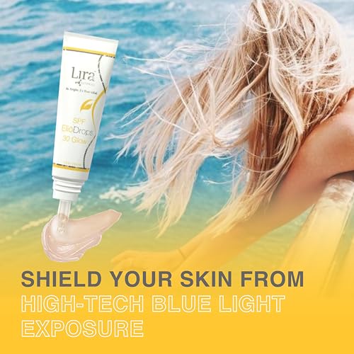 SPF 30 Zinc Oxide Sunscreen Serum with Glow Finish - 16% Zinc Oxide