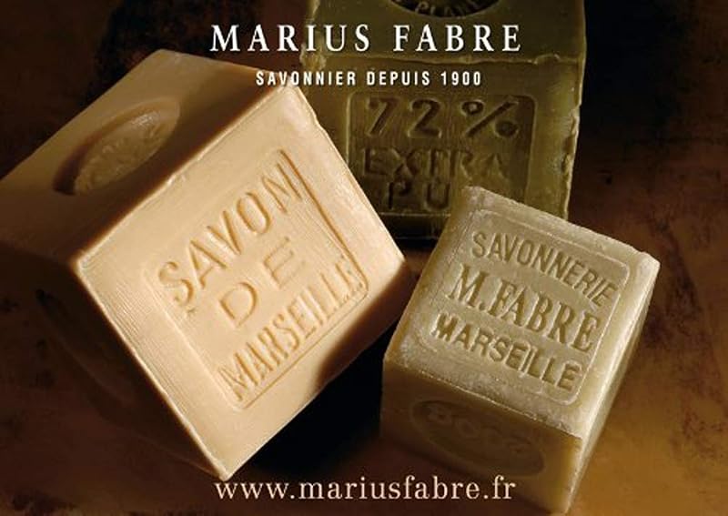 Olive Oil Marseille Soap Cube - 72% Olive Oil, Pack of 2 (400g Each)