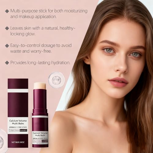 Calcium Volume Multi Balm, Collagen Infused Anti-Wrinkle & Firming Balm, Intense Hydrating Lifting Cream for Lip, Eye, Face, Neck, Suitable for All Skin Types, 3pcs