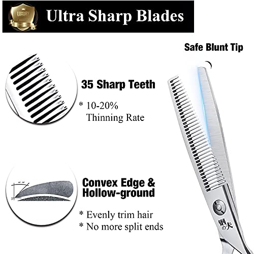 DRGSKL 5.7 Inch Professional Hair Cutting Scissors with Fine Adjustment Screw