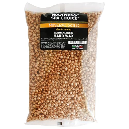 Waxness Spa Choice Mineral Gold Demi Creamy Hard Wax Beads 2.2 lb / 1 kg - Variation of THIS listing