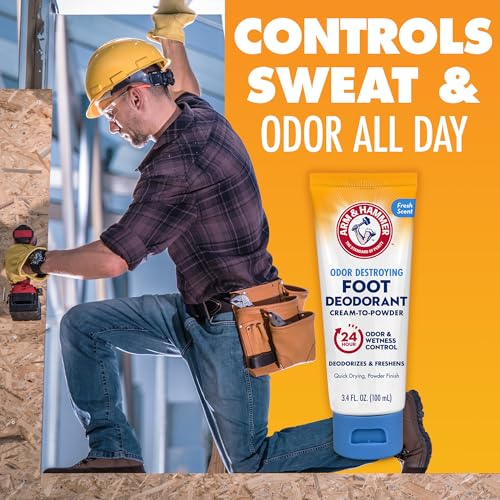 Arm & Hammer Cream-to-Powder Foot Deodorant 3 Pack - Sweat & Odor Control