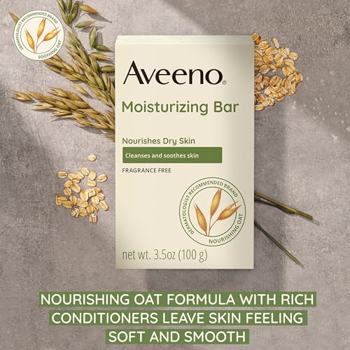 Aveeno Gentle Moisturizing Face Cleansing Bar 3.5 oz Pack of 8 - Dry Skin