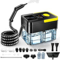 Portable Handheld Steam Cleaner 1.9 Qt with Digital Display Black & Yellow
