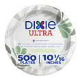 Heavy-Weight Paper Plates 10 Inch Pathways Botanical Design - 500 Count, Compostable, Microwave Safe, Strong & Sturdy