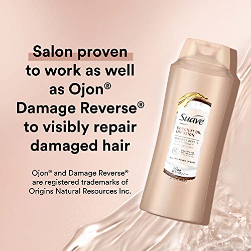 Suave Professionals Repairing Conditioner For Soft and Smooth Hair Coconut Oil Infusion Hair Conditioner for Moisture 28 oz