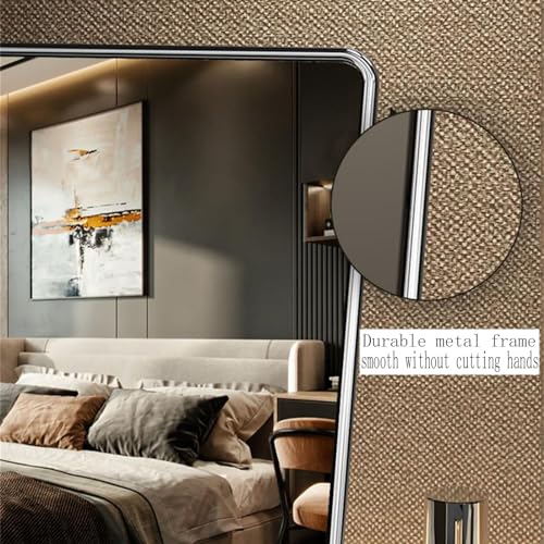 Desktop Vanity Makeup Mirror Portable Standing Mirror with Metal Stand 90¡ÆAdjustable Rectangular Desk Table Mirrors Good for Bedroom Living Room Shower Room Office