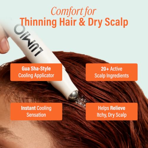 Scalp Serum for Thicker Hair & Healthy Scalp - Portable Roll-On, Non-Greasy, Sulfate-Free