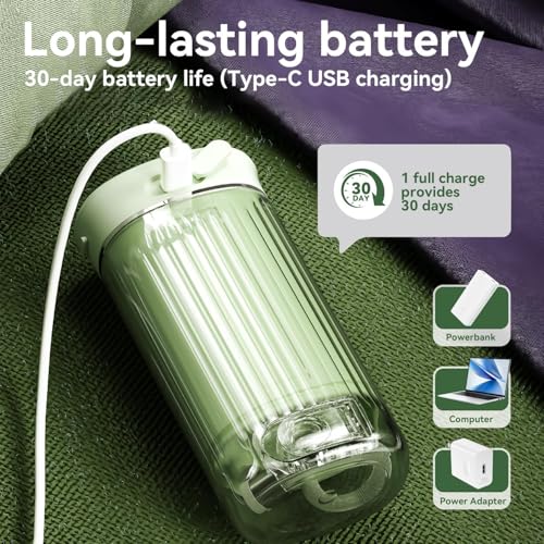 JTF Portable Water Flosser for Travel - Green | Compact & 50% Smaller