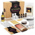CraftZee ?????????????? Lip Balm Making Kit. DIY Lip Gloss Pack, Natural Beeswax, Shea Butter, Sweet Almond Oil, Essential Oils, Tools, Instruction Manual, Adult Craft Kit